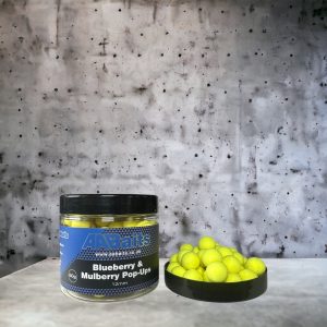 12mm Pop Ups - Blueberry & Mulberry (Fluoro Yellow)