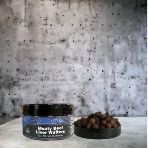 8x10mm Match Wafters - Meaty Beef Liver (Medium & Dark Brown)