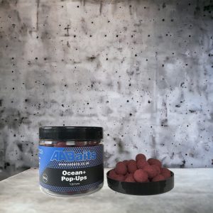 12mm Pop Ups - Ocean + (Deep Red)