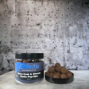 15mm Pop ups - Spicy Crab & Cheesy garlic (Medium Brown)
